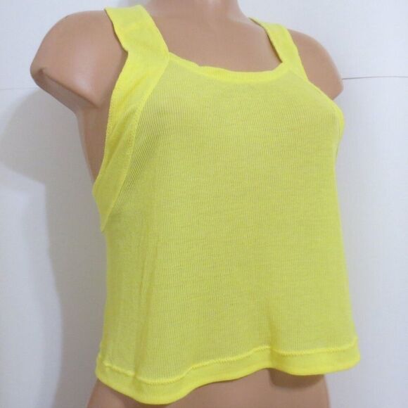 NWOT Free People Movement | Lemon Verbena Yellow Keep Away Tank Top Size L - Picture 6 of 8